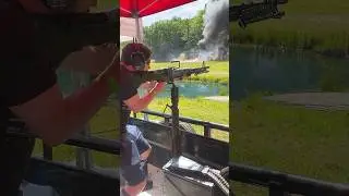 M60 Machine Gun | Shooting from a Pedestal Mount #shorts