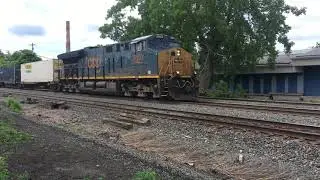 Csx-3303 Intermodal Train Fairport N.Y. On 6/30/20
