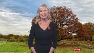 Carol Kirkwood BBC Weather 6th November 2025