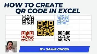QR code in excel.How to create QR code in excel. Generate QR code in excel.
