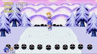 Sonic Triple Trouble 16-Bit (Ver. 1.1.0): Part 5: Robotnik Winter (Sonic & Tails)