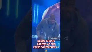 DANIEL DUBOIS ARRIVES AT THE PRESS CONFERENCE TO ANNOUNCE USYK VS DUBOIS FOR UNDISPUTED 👑