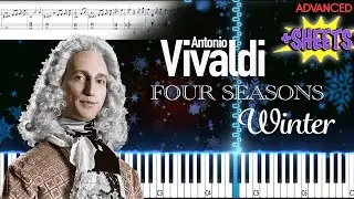 Antonio Vivaldi - Winter - 1st Movement from &lsquo;The Four Seasons&rsquo; | ADVANCED Piano Tutorial