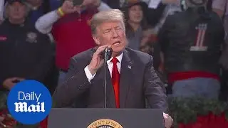 Trump assails 'fake news' at rally in Pensacola, Florida - Daily Mail