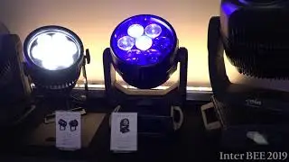【Inter BEE 2019 TV】東京舞台照明　防滴 LED ムービング 照明「GLW760 IP」を出展　参考出展でGLX IPをデモ