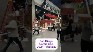 San Diego Comic Con 2024 - Tuesday Exhibition Set Up  #sdcc #marvel #dc