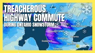 On the Road: Navigating Slippery Highways During Ontario's Messy Storm | #forecast