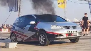 VW Golf 5 TDI vs Seat Leon TDI Drag Race Arad 2019 - TDI Battle