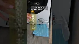 Avoid costly repairs. Clear washing machine filter using a bottle once a month