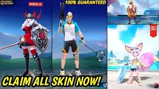 Unlocked Insane Skins Nana Summer Fun + Freya Dark Rose + Clint Badminton Champion 🔥#mobilelegends