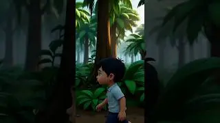chota child jungle mein kho gaya 🥹 #viral #video  #cartoon  #shorts