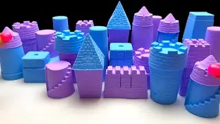 ASMR baking soda cartoon kingdom | huge shapes |@ASMRRINA