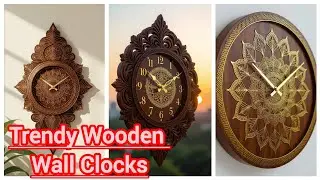 Amazing Wooden Wall Clock Ideas/Wooden Wall Clock Ideas For Modern Living Space@Trendyfashion427 