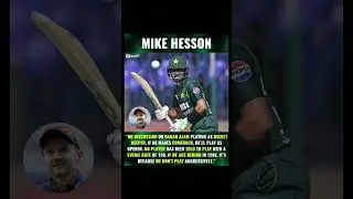 Mike Hesson on Babar Azam.🙃