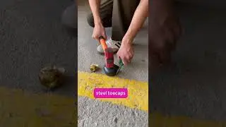 How to test safety shoes with steel toecaps? #safetyshoes #factoryproducts #shoes #safetyfirst