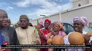 Inauguration du Centre de Lecture et d’Animation Culturelle (CLAC) Dr Ibra Mamadou Wane de MBOUMBA.