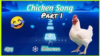Tiles hop -Chicken Song part 1 Widescreen. flash gamer Tiles hop edm rush