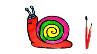 How to draw a Worm Step by step