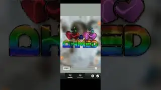 How to make multi color glass font😍👌🏻