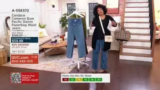 Candace Cameron Bure Pacific Denim Paperbag Waist Jeans earlier today