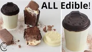 Chocolate Coffee Cups filled with Cookie Mocha Mousse! TIM TAM SLAMS! ALL Edible including LIDS!