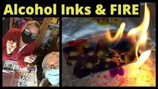 🔥 How to Use Alcohol Inks with FIRE Tutorial 🔥