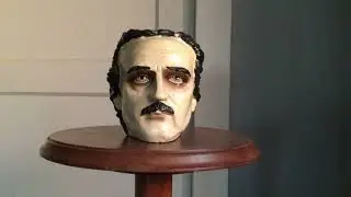 Halloween Decor: Review of an Edgar Allan Poe Head from Michael's