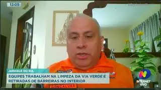 Jaragu&aacute; do Sul: equipes trabalham na limpeza da via verde e retiradas de barreiras no interior