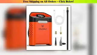 ETENWOLF ZEPHYR V3 Portable Car Compressor 160 PSI 100% Duty Cycle Car Tire Inflator 7800mAh For