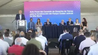 Se firm&oacute; el convenio para la construcci&oacute;n del nuevo Parque Ciudad Judicial Villa Mar&iacute;a