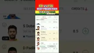 #shorts   RR vs CSK DREAM11 TEAM PREDICTION| RAJASTHAN vs CHENNAI PLAYINGXI | IPLMATCH :68