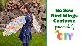 No Sew Bird Wings Costume Craft for Kids || Crayola CIY