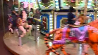 Spending Christmas at Circus Circus - Carousel Ride at Adventuredome Las Vegas