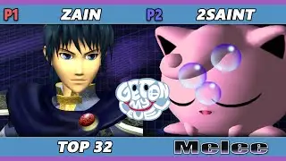 GOML 2022 Top 32 - Zain (Marth) Vs. 2saint (Jigglypuff) SSBM Melee Tournament