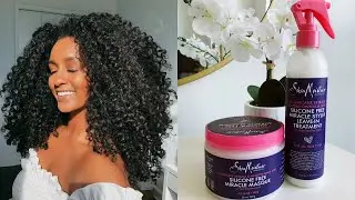WORTH IT?! 😅 | SheaMoisture Silicone Free Miracle Masque & Leave-in Treatment Review!