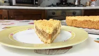 SBRICIOLATA RICOTTA E AMARETTI - ricotta and amaretti crumble pie