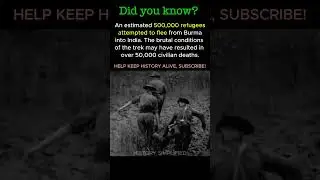 The Retreat From Burma Was a Harrowing Exodus for Soldiers and Refugees || WW2 #shorts #ww2