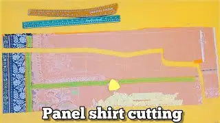 Panel Shirt cutting tutorial || how to cutting panel with joint lace