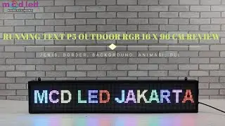 RUNNING TEXT P5 OUTDOOR RGB 16 X 96 CM REVIEW