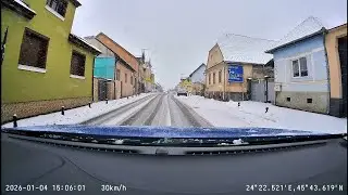Heavy Snowfall on Valea Avrigului &ndash; Sibiu | Winter Drive (Dashcam 4K)
