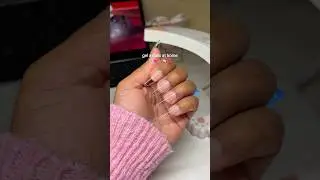 apply my gel extensions with me🌸🩷💅🏽 (part 1)#nails #asmr #gelnails