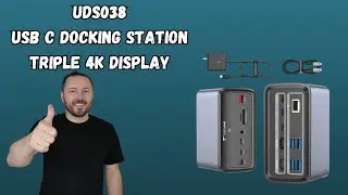 USB C Docking Station Triple 4K Display | TobenOne UDS038