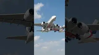 ✈️ Close Call in the Sky! Two Planes Nearly Collide Mid-Air 😱 #birds #shotrs #airplane