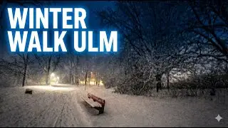 Snowy Winter Walk in Ulm: Along the Danube River | POV