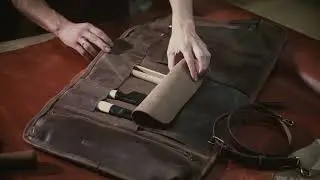 Leather Knife Roll. Perfect for the professional chefs