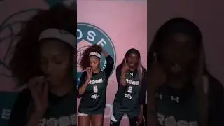 😂 Rose BC dancing ft Angel Reese, Lexie Hull, Kahleah Copper Unrivaled women's basketball #shorts