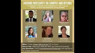 Teach In: Housing Insecurity on Campus and Beyond