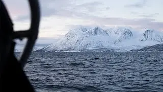 Sailing in the high latitude of Norway - Arctic Circle (4K)