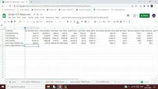 Google Sheet Websocket Addon for Deribit.com Exchange for future market.