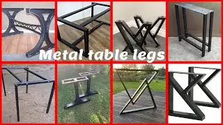 Metal table leges idea# metal table #base steel table legs #iron table legs.